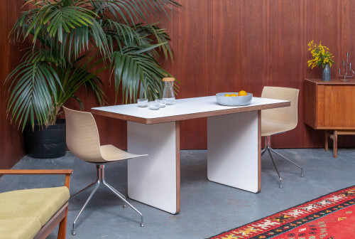 Hills Table Small White Walnut 1